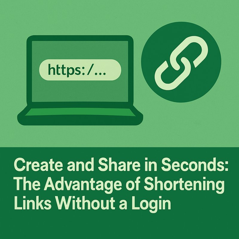 Imagem do Artigo: Create and Share in Seconds: The Advantage of Shortening Links Without a Login